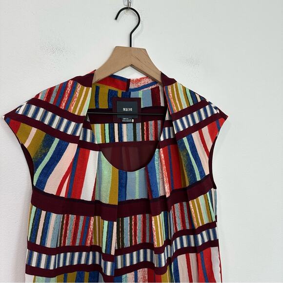 Anthropologie Maeve Au Revoir Dress Retro Mini Colorful Classic size 4 - Picture 4 of 8